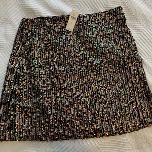 Anthropologie Sequined Mini Skirt from Corey Lynn Calter, size L. With tags.